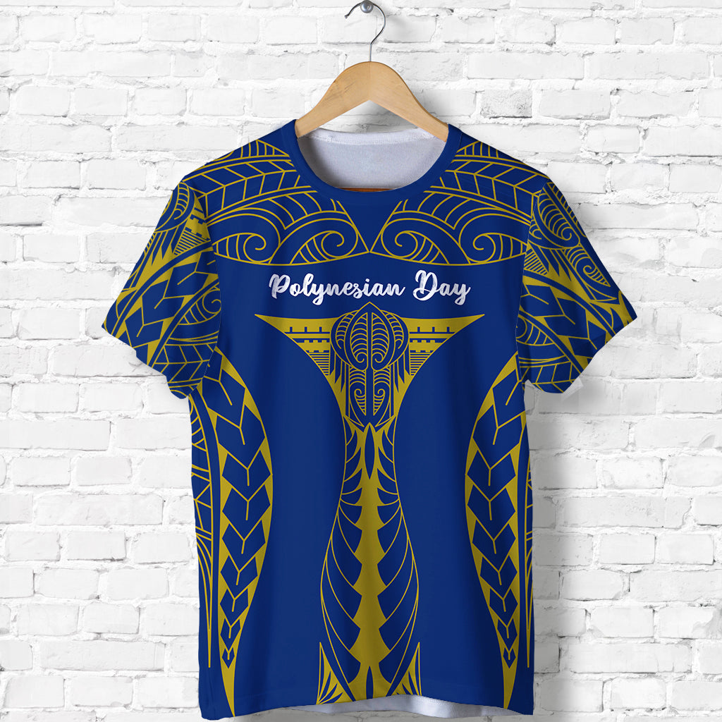 Custom Polynesian Day T Shirt Elegant Style LT16 - Polynesian Pride