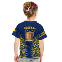 Tokelau T Shirt Kid Coconut Palm Leaf LT13 - Polynesian Pride
