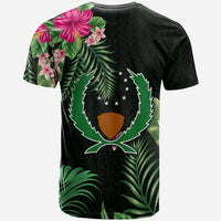 Pohnpei Micronesia Green T Shirt Tropical Flowers LT13 - Polynesian Pride