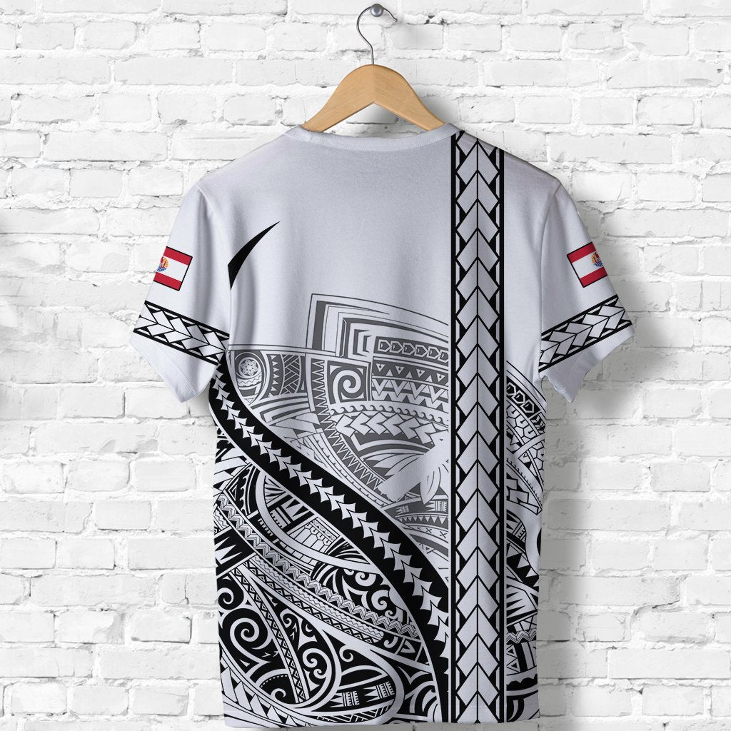 Tahiti Rugby T Shirt Marvelous Version White - Polynesian Pride
