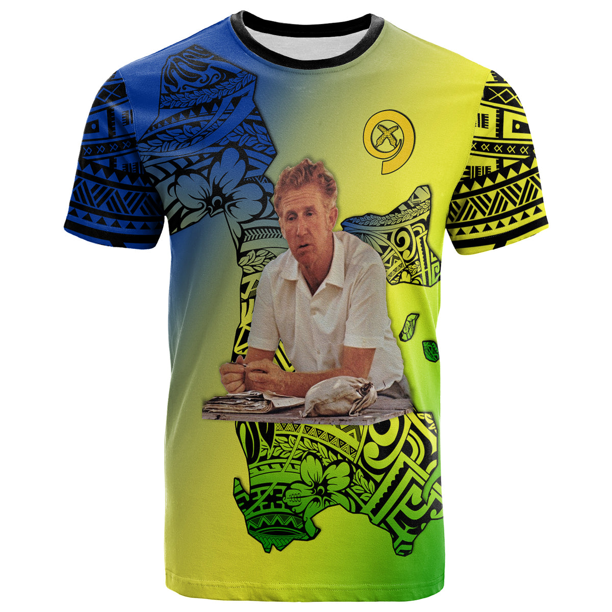 Vanuatu Darvall Wilkins T Shirt Proud of Malampa LT13 Unisex Yellow - Polynesian Pride