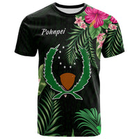 Pohnpei Micronesia Green T Shirt Tropical Flowers LT13 Unisex Green - Polynesian Pride