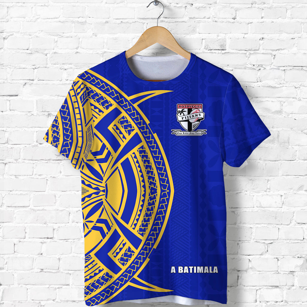 Rotorua Fijian Rugby T Shirt 03 LT13 Unisex Blue - Polynesian Pride