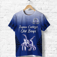 Custom Tupou College T Shirt Old Boys Tongan Tapa Class Year and Your Text LT13 - Polynesian Pride