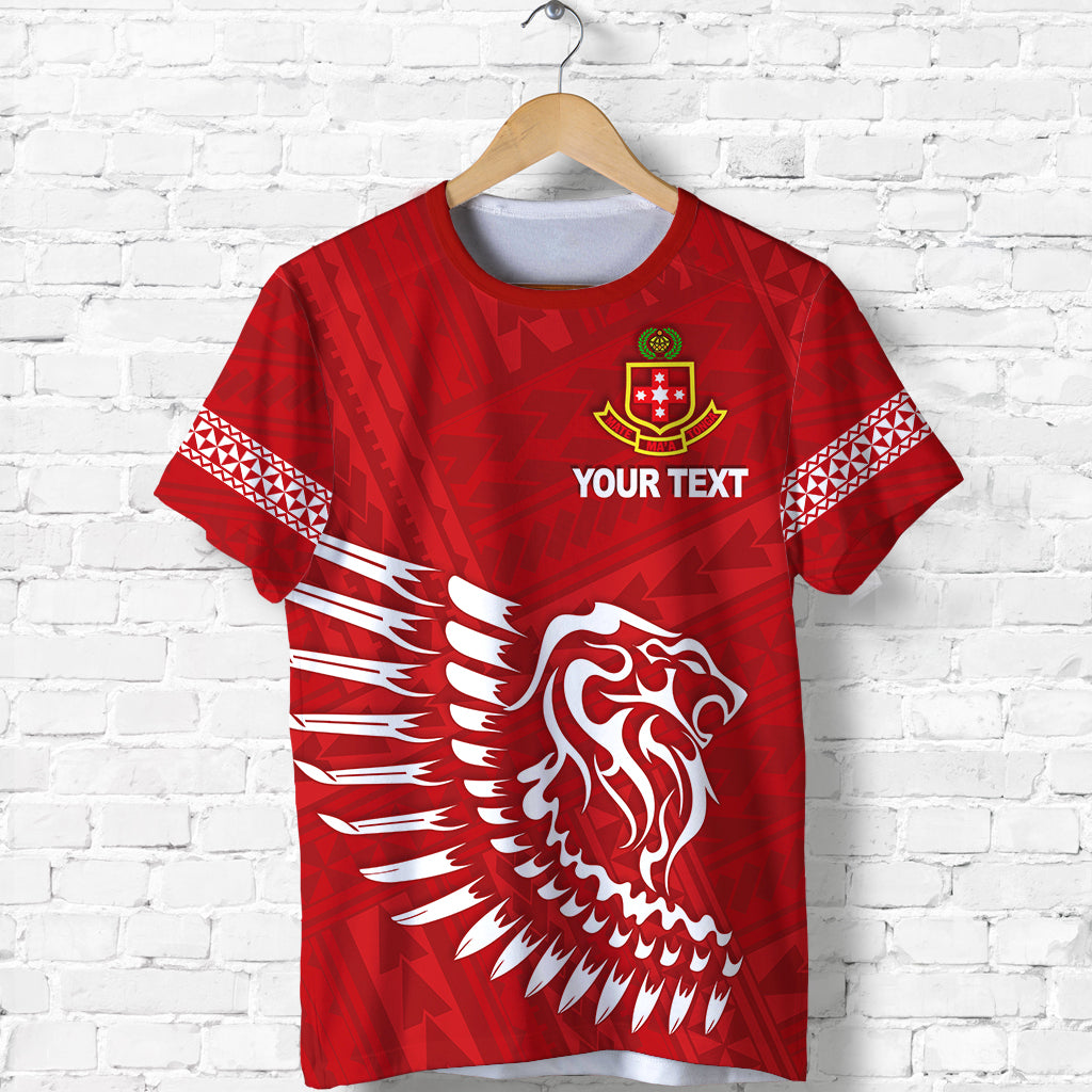 Custom Lion Kolisi Tonga T Shirt Atele Year Class and Your Text LT13 - Polynesian Pride
