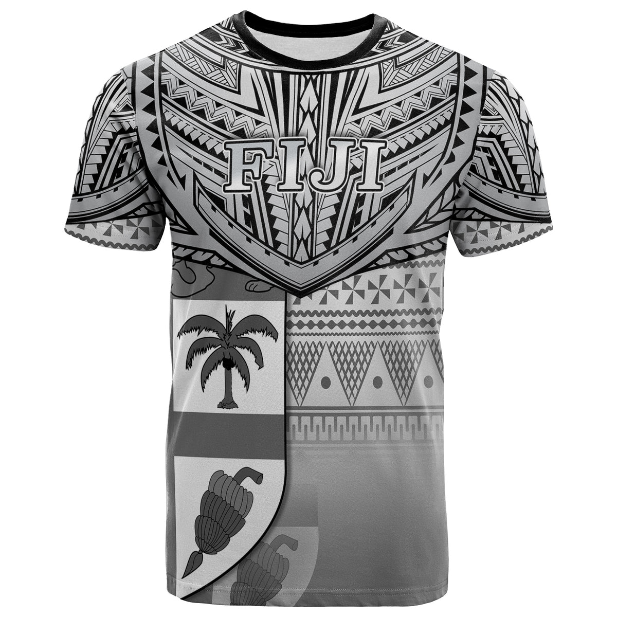 Fiji T Shirt CreativeLove Country Version Black LT13 Unisex Black - Polynesian Pride
