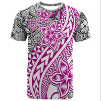 Traditional Polynesian Tribal Tattoo Retro Couple T Shirt Pink LT9 - Polynesian Pride