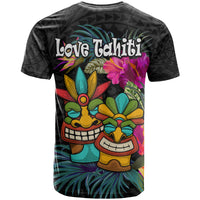 Tahiti Couple Tiki T Shirt Tropical Tribal Love Tahiti LT9 - Polynesian Pride