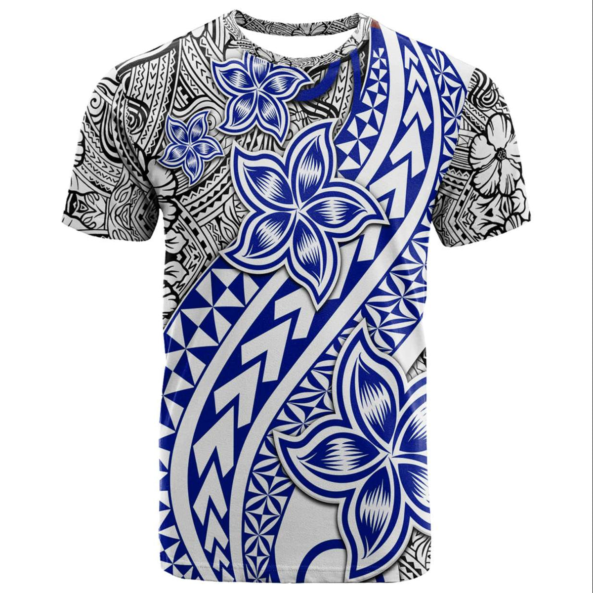 Traditional Polynesian Tribal Tattoo Retro Couple T Shirt Blue LT9 - Polynesian Pride