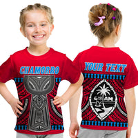 Custom Guam Chamorro T Shirt Latte Stone Red Polynesian Haligi LT13 - Polynesian Pride
