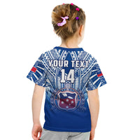 (Custom Text and Number) Samoa Rugby T Shirt Personalise Toa Samoa Polynesian Pacific Navy Version LT14 - Polynesian Pride