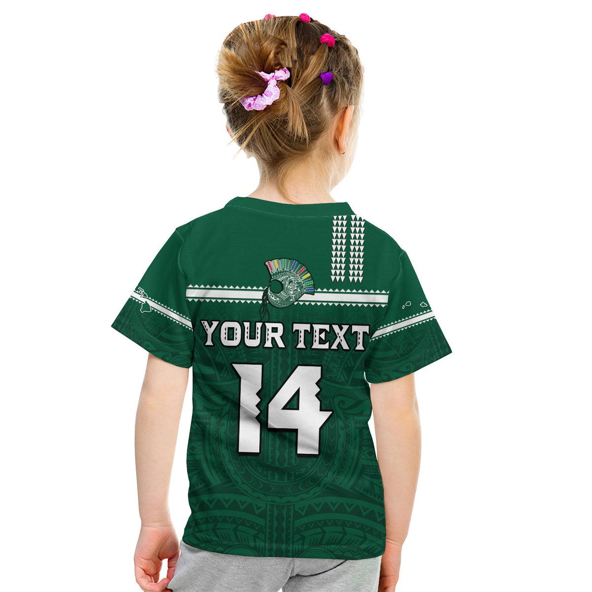 (Custom Text and Number) Hawaii Football T Shirt Kakau Rainbow Warriors Helmet Go Bows LT14 - Polynesian Pride