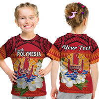 Custom French Polynesia T Shirt Happy Internal Autonomy Day Special Version LT14 Kid Red - Polynesian Pride