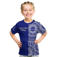 (Custom Personalised) Queen Salote Tonga College T Shirt KID Tongan Ngatu Pattern LT14 - Polynesian Pride