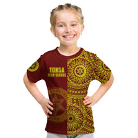 Custom Tonga High School T Shirt Tongan Ngatu Pattern LT14 - Polynesian Pride