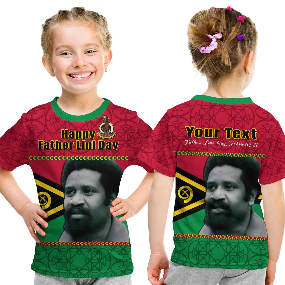 Custom Vanuatu T Shirt Vanuatuan Flag Sand Drawing Happy Father Lini Day LT14 - Polynesian Pride