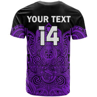 (Custom Text and Number) New Zealand Tiki Rugby T Shirt NZ Maori Koru Pattern Ver.04 LT14 - Polynesian Pride
