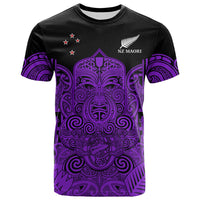 New Zealand Tiki Rugby T Shirt NZ Maori Koru Pattern Ver.04 LT14 Purple - Polynesian Pride