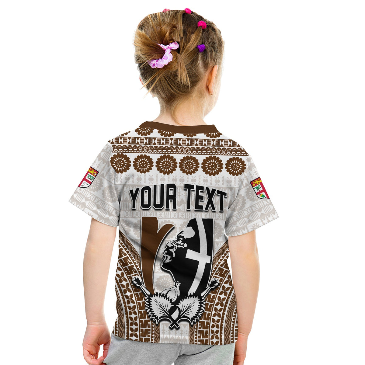 Custom Fiji Rugby Bati T Shirt Proud Tapa Pattern LT13 - Polynesian Pride