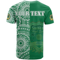 Custom Tonga Saineha High School T Shirt Tongan Ngatu Pattern LT14 - Polynesian Pride