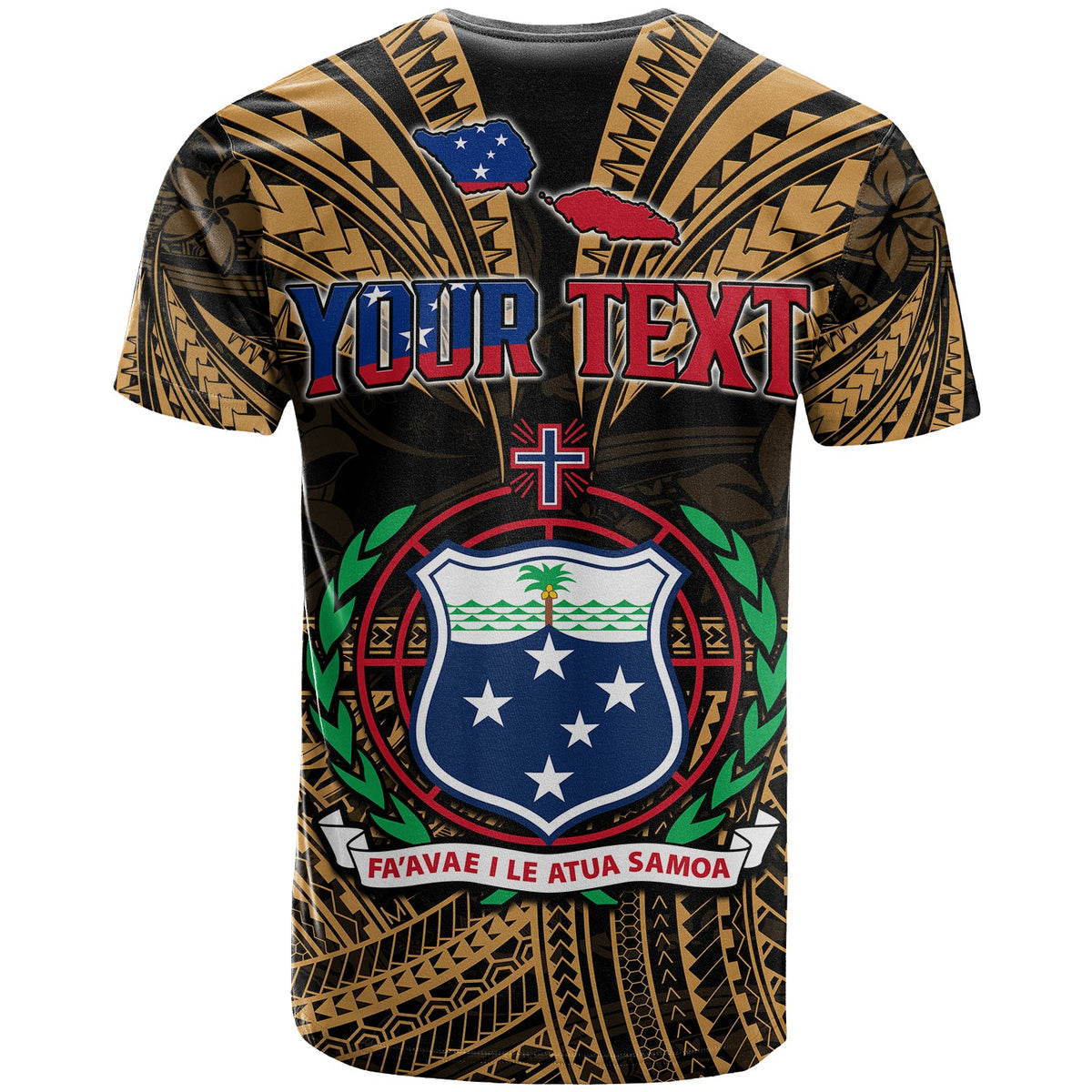 Custom Samoa Tatau T Shirt Gold Polynesian Proud Samoan LT13 - Polynesian Pride