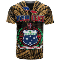 Custom Samoa Tatau T Shirt Gold Polynesian Proud Samoan LT13 - Polynesian Pride