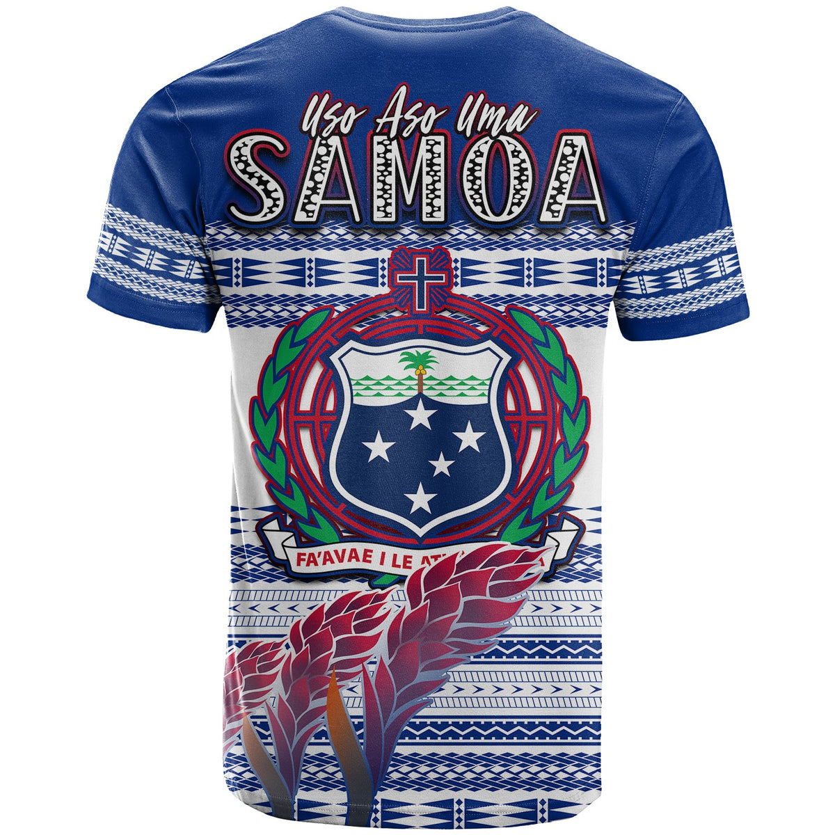 Toa Samoa Rugby T Shirt Uso Aso Uma Go Champions White LT13 - Polynesian Pride