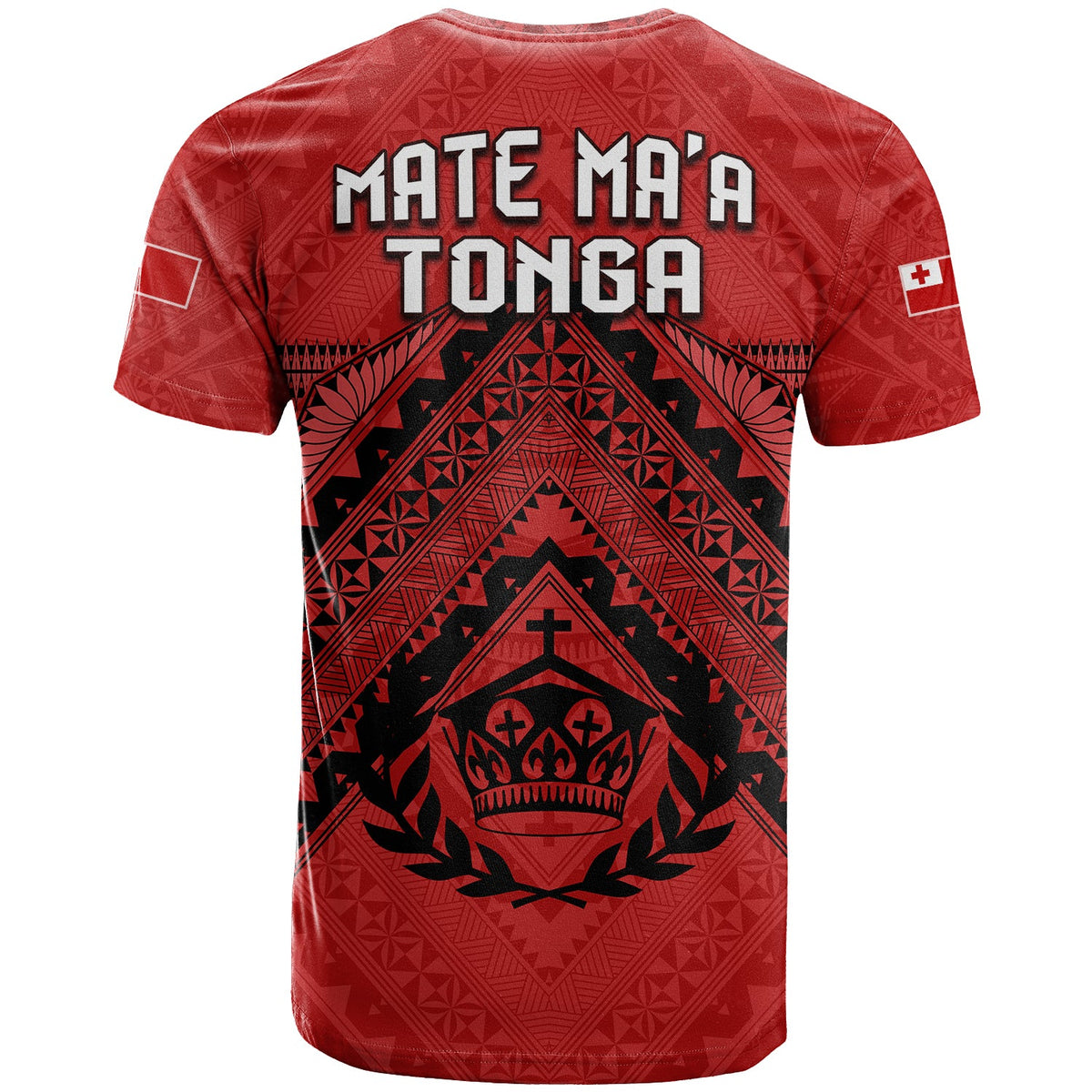 Tonga Rugby MMT T Shirt Ngatu Mate Maa Tonga Simple LT13 - Polynesian Pride