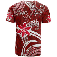 Custom Hawaii Flowers Wave T Shirt Kanaka Maoli Red Polynesian LT13 - Polynesian Pride