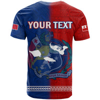 Custom TokoUso T Shirt Tonga and Samoa United We Stand Divided We Fall LT14 - Polynesian Pride