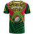 Custom Vanuatu Rugby T Shirt Coat of Arms Polynesian Pattern LT14 - Polynesian Pride