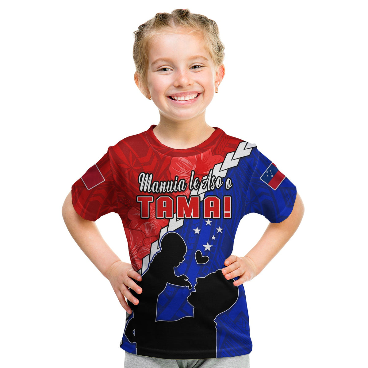 Happy Samoan Fathers Day T Shirt Hibiscus Mix Polynesian Pattern LT14 - Polynesian Pride