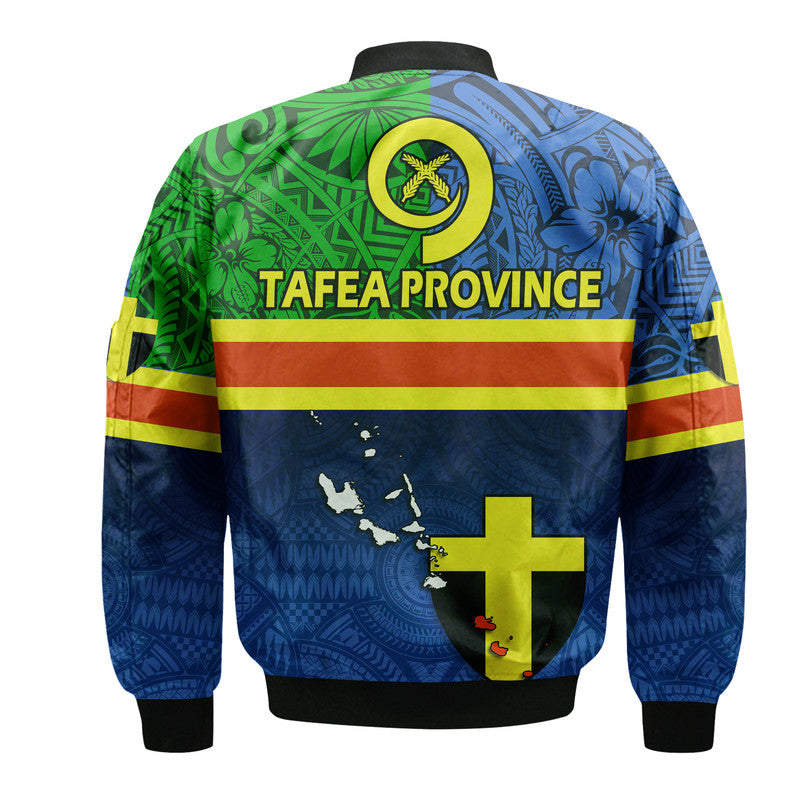 Vanuatu Tafea Province Day Bomber Jacket Tafea Flag Color Style LT9 - Polynesian Pride