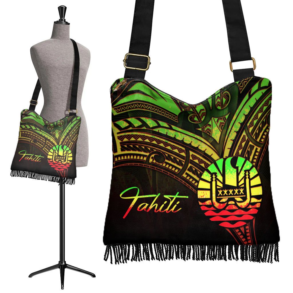 Tahiti Boho Handbag - Reggae Color Cross Style - Polynesian Pride