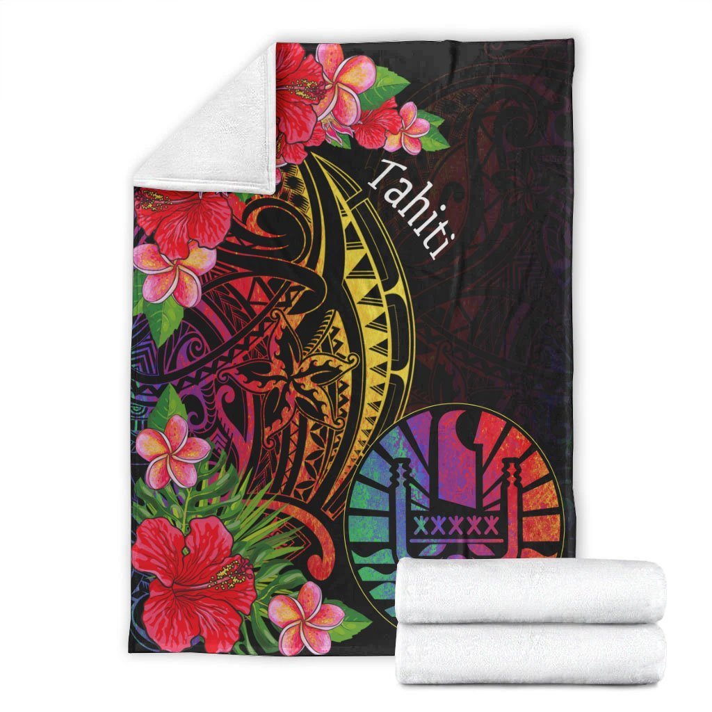 Tahiti Premium Blanket - Tropical Hippie Style - Polynesian Pride