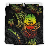 Tahiti Custom Personalised Bedding Set - Reggae Turtle - Polynesian Pride