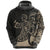 New Zealand Maori Tangaroa Tattoo Hoodie Tan Unisex Tan - Polynesian Pride