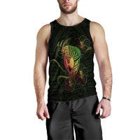 Hawaii Warrior Hibiscus Polynesian Men's Tank Top - Flo Style - AH - Polynesian Pride