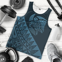 Hawaii Turtle Kanaka Polynesian Men's Tank Top - Sky Style - AH - Polynesian Pride