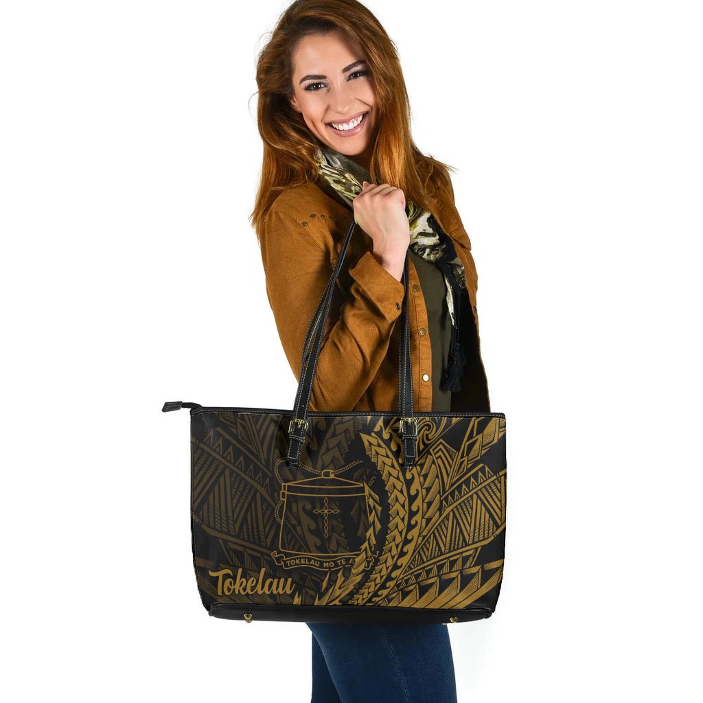 Tokelau Leather Tote - Wings Style - Polynesian Pride