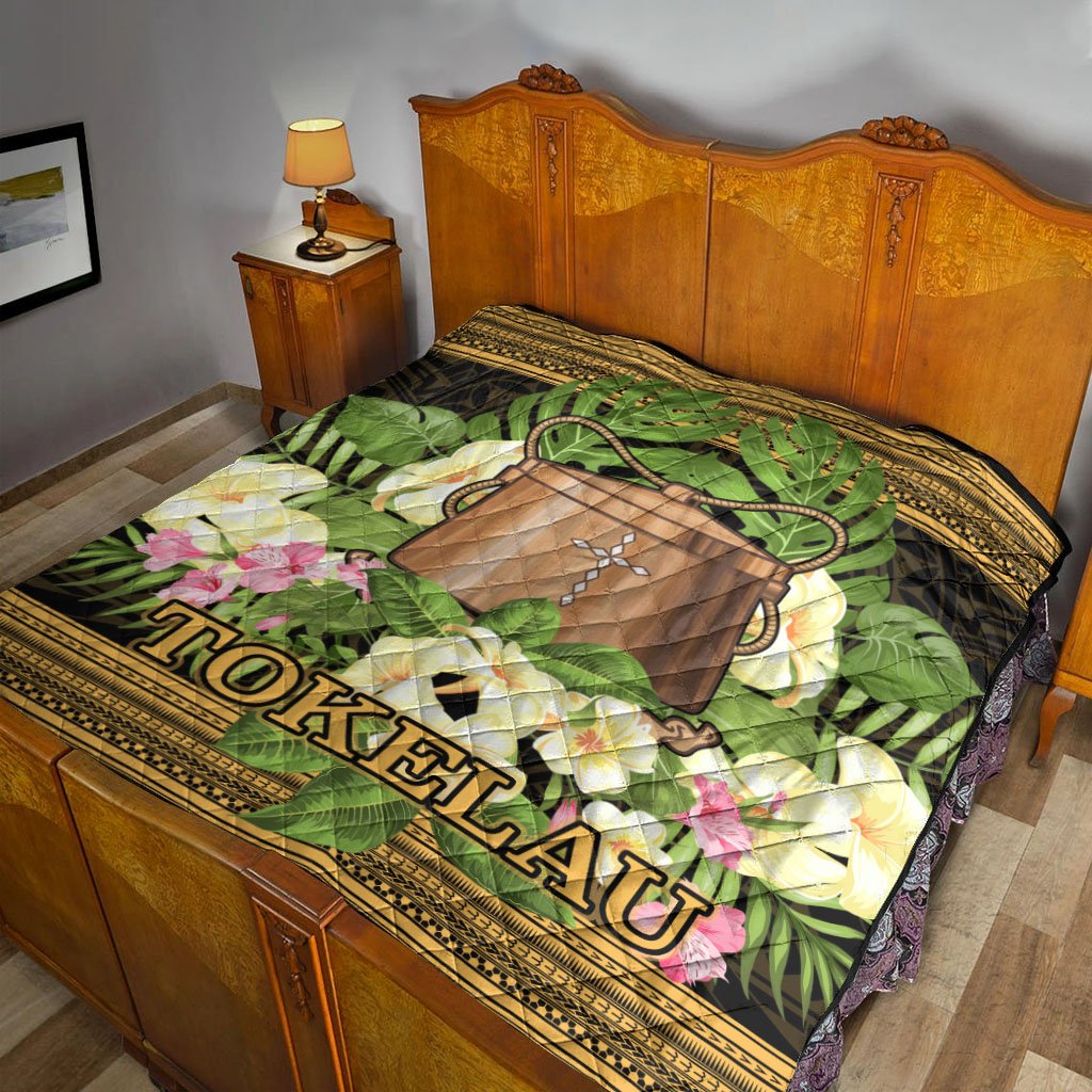 Tokelau Premium Quilt - Polynesian Gold Patterns Collection - Polynesian Pride