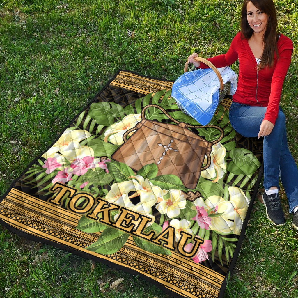 Tokelau Premium Quilt - Polynesian Gold Patterns Collection - Polynesian Pride