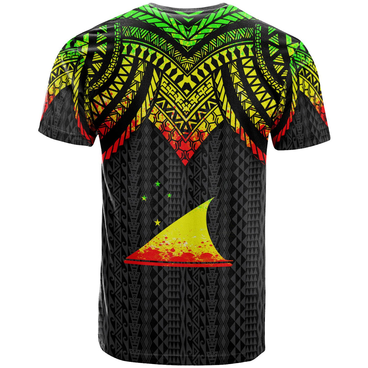 Tokelau T Shirt Polynesian Armor Style Reagge - Polynesian Pride