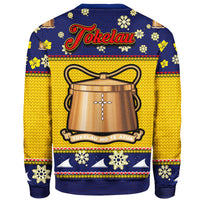 Tokelau Christmas Sweater - Santa Claus Polynesian Tattoo - Polynesian Pride