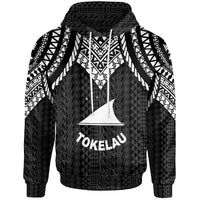 Tokelau Hoodie Polynesian Armor Style Black Unisex Black - Polynesian Pride