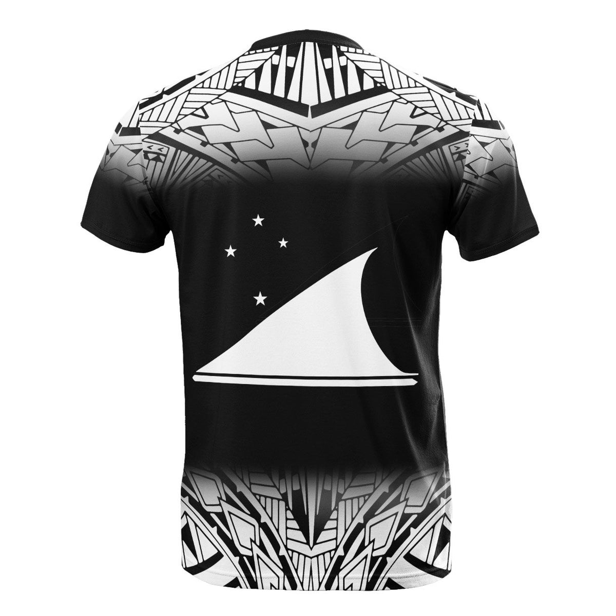 Tokelau T Shirt Polynesian Fog Black Style - Polynesian Pride