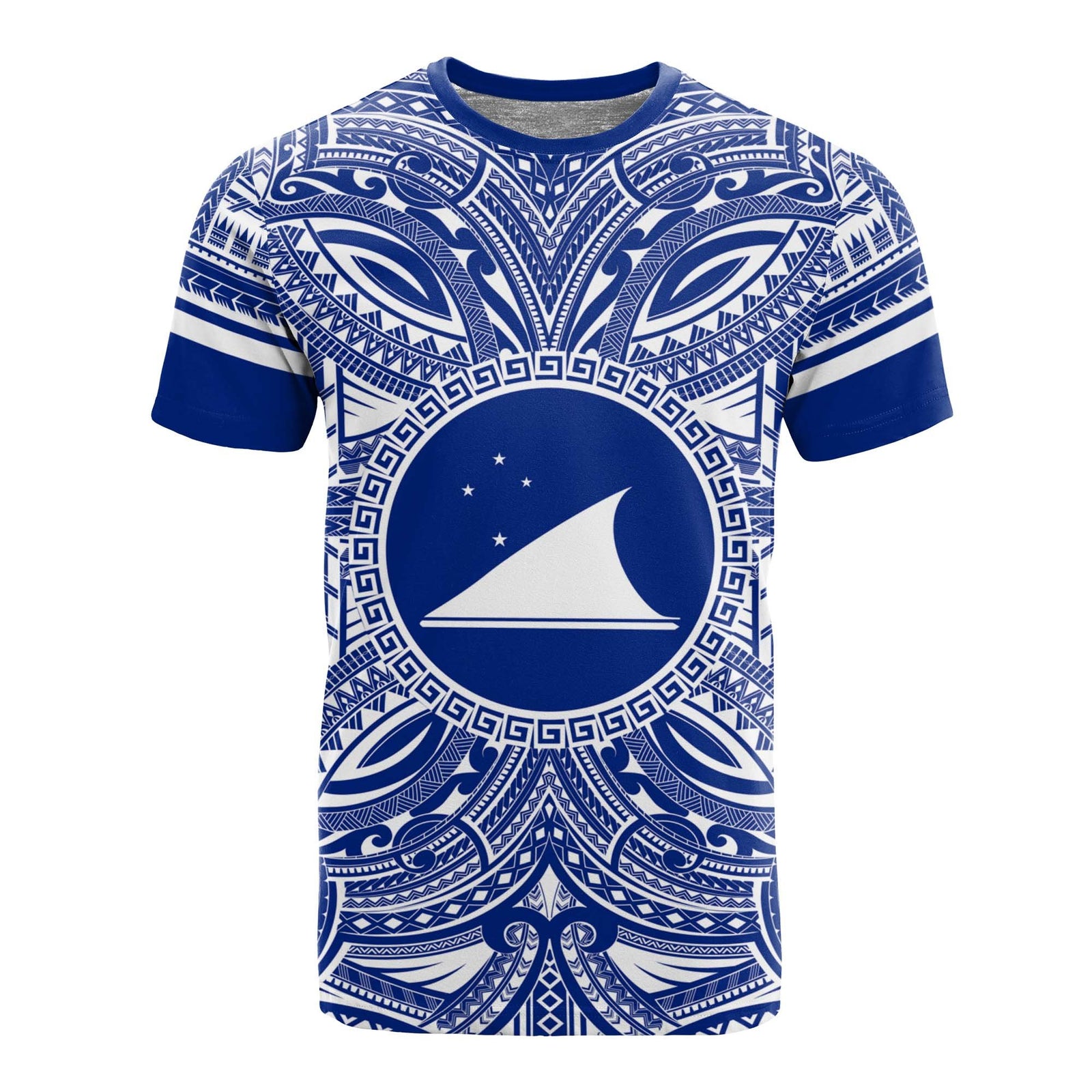 Tokelau T Shirt Tokelau Coat of Arms Polynesian Flag Color Unisex Blue - Polynesian Pride