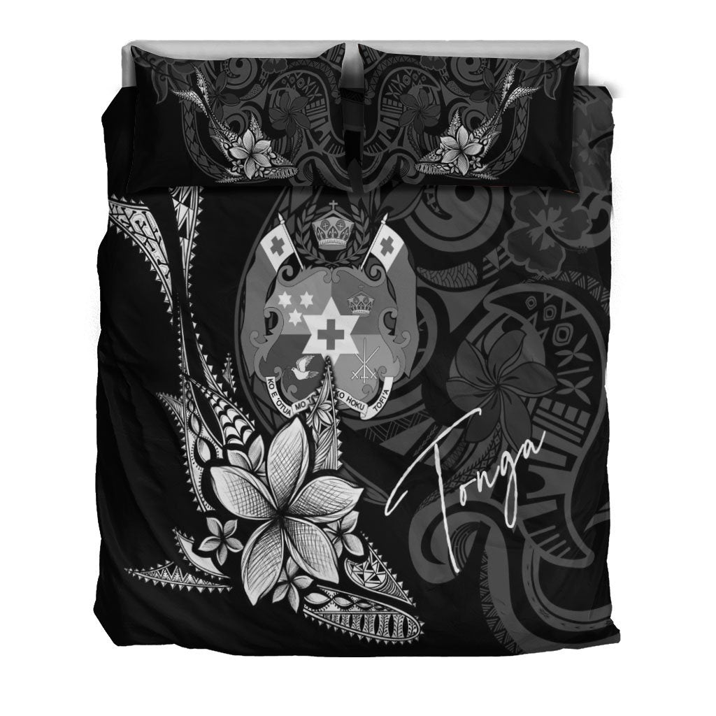 Tonga Bedding Set - Fish With Plumeria Flowers Style - Polynesian Pride