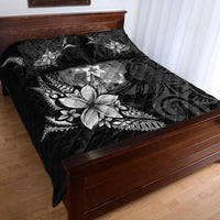 Tonga Quilt Bed Set - Fish With Plumeria Flowers Style - Polynesian Pride
