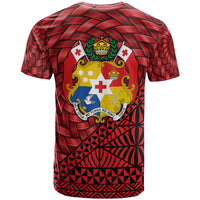 Tonga T Shirt Kolonga Tapa Patterns With Bamboo - Polynesian Pride